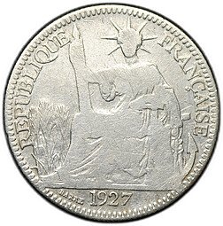 фото для Монета 10 сантимов (центов) 1927 Французский Индокитай Аверс