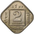 Монета 2 анны 1919 Британская Индия