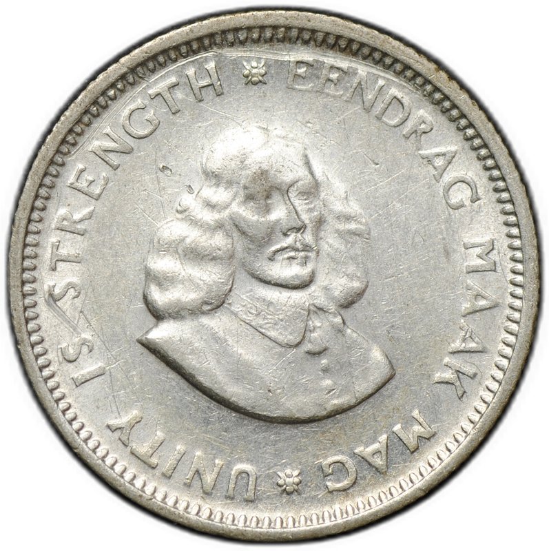 Монета 5 центов 1964 ЮАР