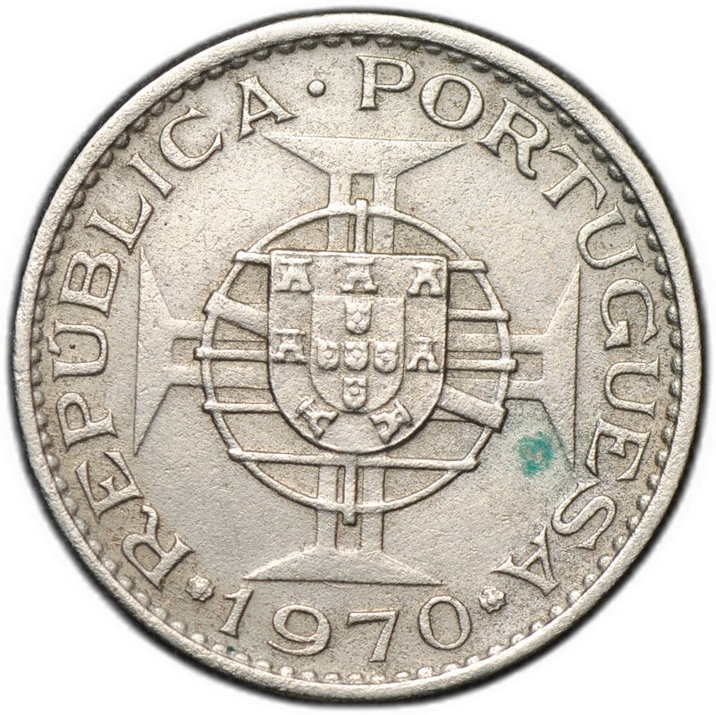 Монета 2,5 эскудо 1970 Португальский Тимор