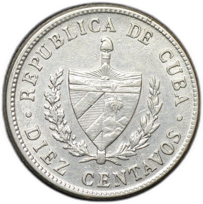 Монета 10 сентаво 1949 Куба