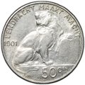 Монета 50 сантимов 1901 DER BELGEN Бельгия