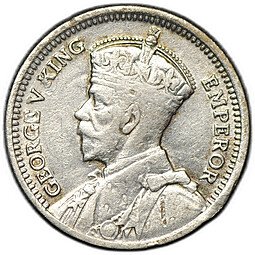 фото для Монета 3 пенса 1943 Новая Зеландия Аверс