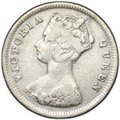 Монета 10 центов 1895 Гонконг