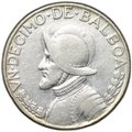 Монета 1/10 бальбоа 1962 Панама