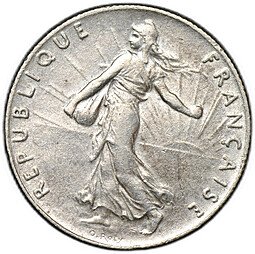 фото для Монета 50 сантимов 1920 Франция Аверс