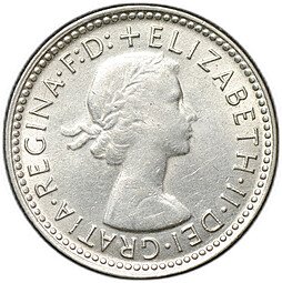 фото для Монета 6 пенсов 1962 Австралия Аверс