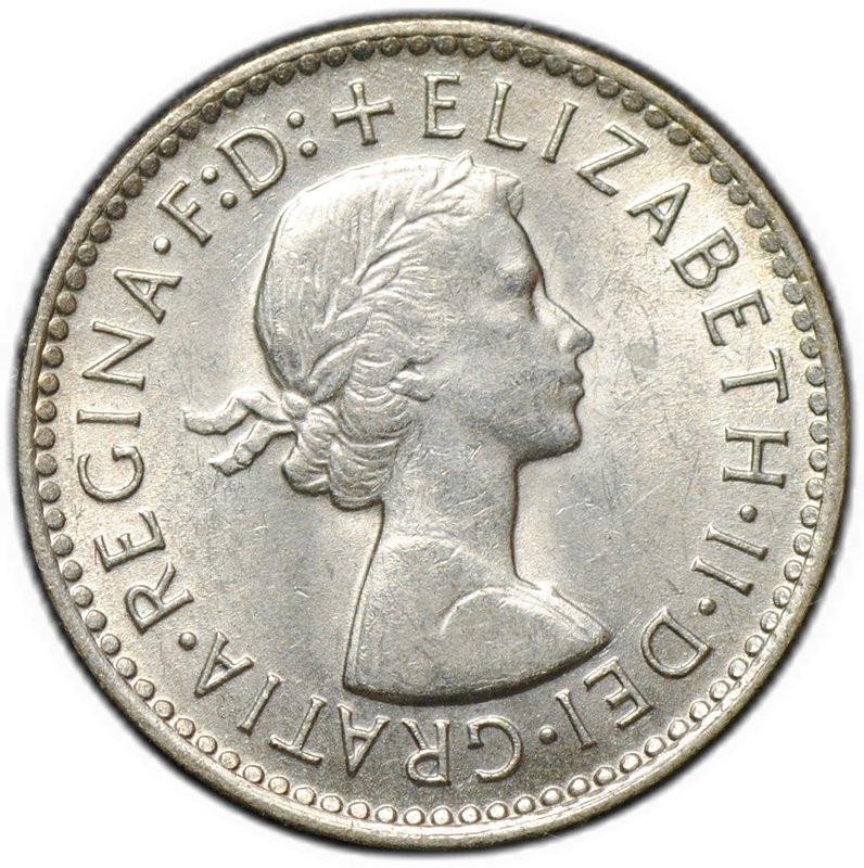 Монета 3 пенса 1957 Австралия