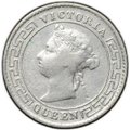 Монета 10 центов 1897 Цейлон