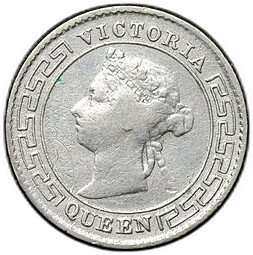 фото для Монета 10 центов 1897 Цейлон Аверс
