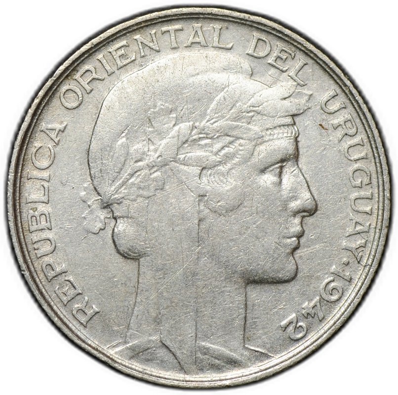 Монета 20 сентесимо 1942 Уругвай