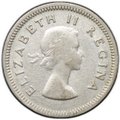 Монета 3 пенса 1955 ЮАР