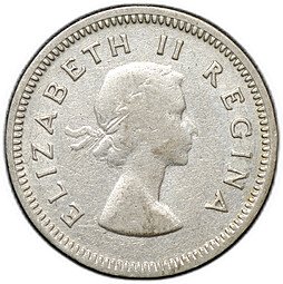 фото для Монета 3 пенса 1955 ЮАР Аверс