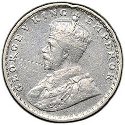 фото для Монета 2 анны 1916 Британская Индия Аверс