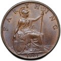 Монета 1 фартинг 1901 Великобритания