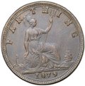 Монета 1 фартинг 1879 Великобритания