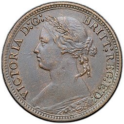 фото для Монета 1 фартинг 1879 Великобритания Аверс