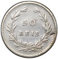 Монета 50 рейс (реалов) 1861 Португалия