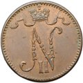 Монета 1 пенни 1912 Русская Финляндия