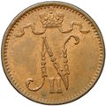 Монета 1 пенни 1916 Русская Финляндия
