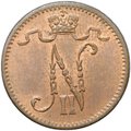 Монета 1 пенни 1916 Русская Финляндия