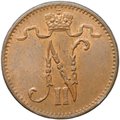 Монета 1 пенни 1916 Русская Финляндия
