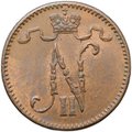 Монета 1 пенни 1911 Русская Финляндия