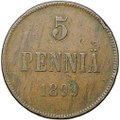 Монета 5 пенни 1899 Русская Финляндия