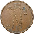 Монета 5 пенни 1911 Русская Финляндия
