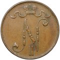 Монета 5 пенни 1911 Русская Финляндия