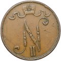 Монета 5 пенни 1906 Русская Финляндия