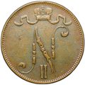 Монета 5 пенни 1906 Русская Финляндия