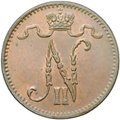 Монета 1 Пенни 1915 Русская Финляндия