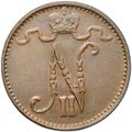 Монета 1 Пенни 1915 Русская Финляндия