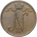 Монета 1 пенни 1900 Русская Финляндия