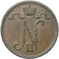 Монета 1 пенни 1900 Русская Финляндия