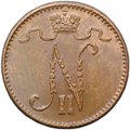 Монета 1 пенни 1912 Русская Финляндия