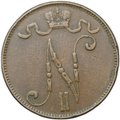 Монета 5 пенни 1899 Русская Финляндия