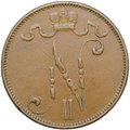 Монета 5 пенни 1907 Русская Финляндия