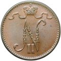 Монета 1 пенни 1911 Русская Финляндия