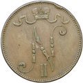 Монета 5 пенни 1906 Русская Финляндия