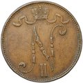 Монета 5 пенни 1908 Русская Финляндия