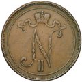 Монета 10 пенни 1905 Русская Финляндия