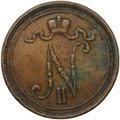 Монета 10 пенни 1905 Русская Финляндия