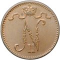 Монета 1 пенни 1911 Русская Финляндия