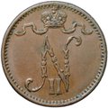 Монета 1 пенни 1902 Русская Финляндия