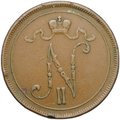Монета 10 пенни 1907 Русская Финляндия