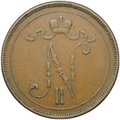 Монета 10 пенни 1907 Русская Финляндия