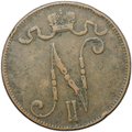 Монета 5 пенни 1897 Русская Финляндия
