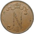 Монета 5 пенни 1914 Русская Финляндия